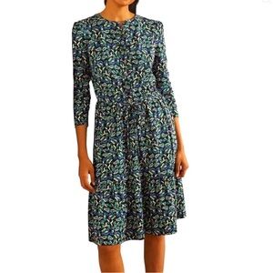 Boden Floral Paisley Dress Size 6P Petite Garden Fairy Cottage Prarie Feminine